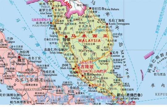 印尼地图英文版（印尼地图位置世界地图）